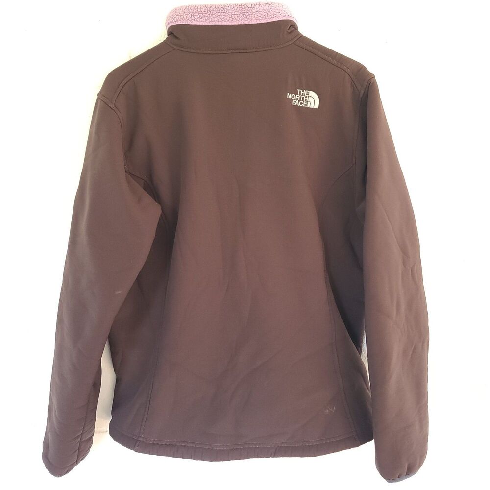 The North Face Summit Series Polartec Brown Teal Soft Shell Jacket Women’s Sz LG - Picture 15 of 16
